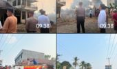 Polisi Bersama Masyarakat Peduli Api: Kebakaran Hutan dan Rumah di Karang Raja, Polres Muara Enim Turun ke Lokasi