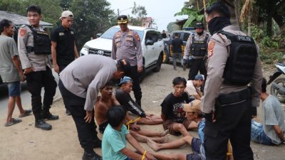 Operasi Gabungan Polres Muara Enim–BNNK Mengguncang Berugo! Empat Titik Digerebek, Sabu dan Ekstasi Diamankan